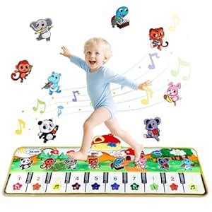 Buy PATPAT® 8 Animals Piano Keyboard Musical Mat for Kids 1-6 Years, 10 ...