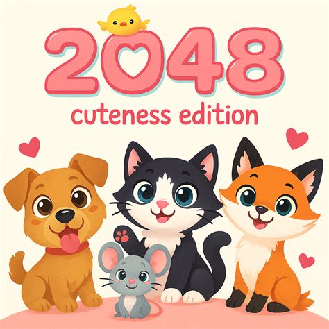 2048 Cuteness Edition - Unblocked on Hooda Math
