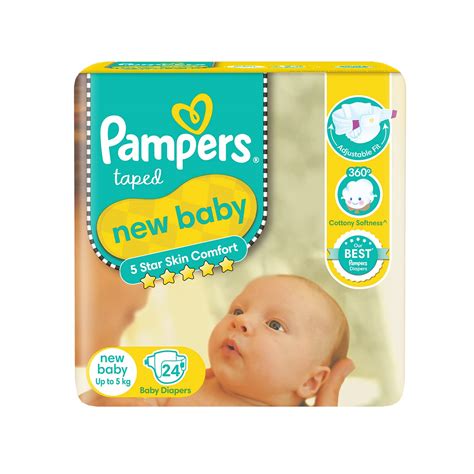 Pampers Active Baby Tape Style Baby Diapers, New Born/Extra Small (NB ...