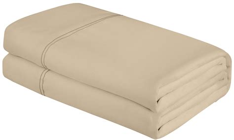 Royale Linens Twin Size Flat Sheet Only - Brushed 1800 Microfiber ...