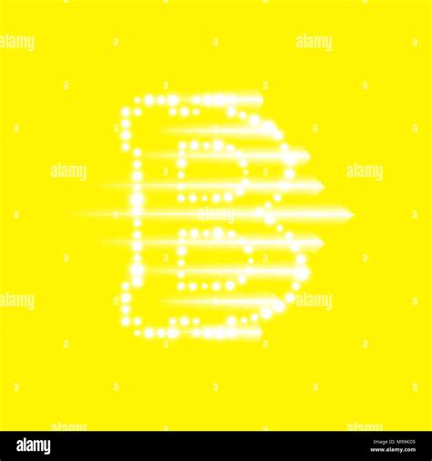 Digital bitcoins symbol with light effect and speed glow lines on yellow backgraund Stock Vector ...