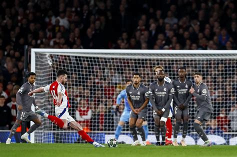 Arsenal golea al Real Madrid con golazos de Rice y pone un pie en las ...