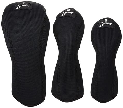 Buy Stealth Set of 3 Golf Club Headcovers for Drivers - Black Online at ...