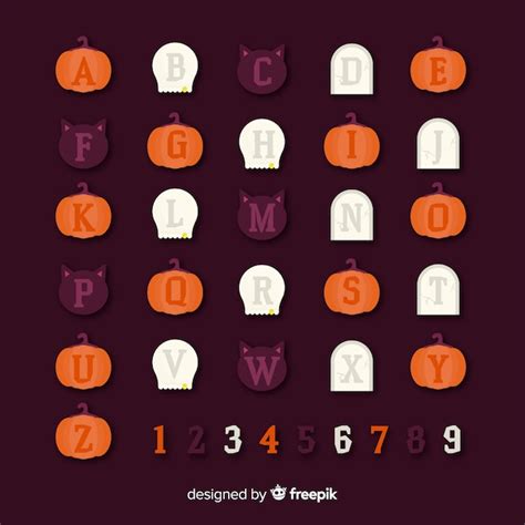 Halloween numbers design Images - Free Download on Freepik