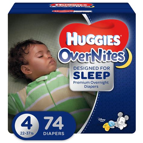 HUGGIES OverNites Diapers, Size 4, 74 Ct - Walmart.com