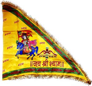 Shri Ram Creations Khatu Shyam-Krishna-Radha Krishna Triangle Outdoor ...