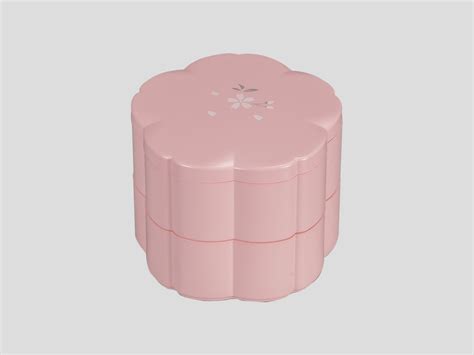 F109-3 桜二段重 さくら絵 | 山中木製漆器協同組合