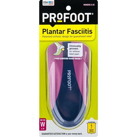 Buy Profoot Plantar Fasciitis Orthotics, Women's, 1 Pair Online at Low ...