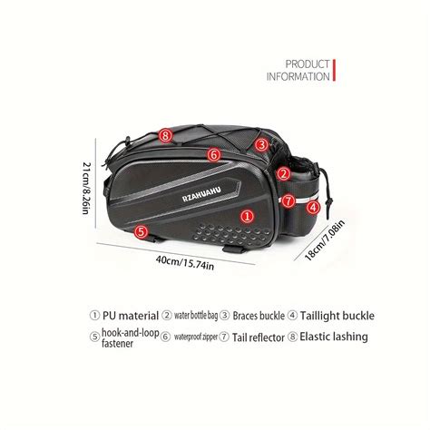 Hard Shell Rear Rack Pack for Mountain Bikes – CRAZE