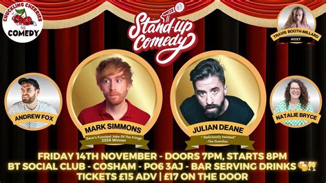 Mark Simmons, Julian Deane and MORE - Cosham Stand-Up Comedy Club, Bt ...