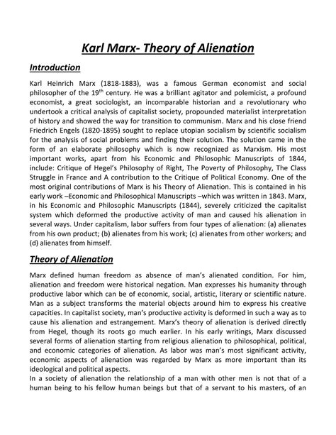 Image result for Alienacion Segun Karl Marx