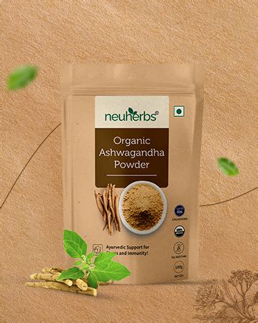 Neuherbs Organic Ashwagandha Powder | Ayurvedic Support for Stress ...