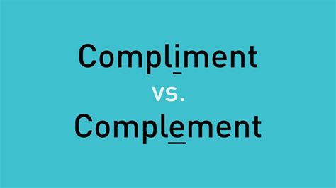 Complement Compliment 的图像结果