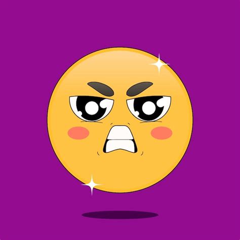 Hate emoji illustration | Free Vector