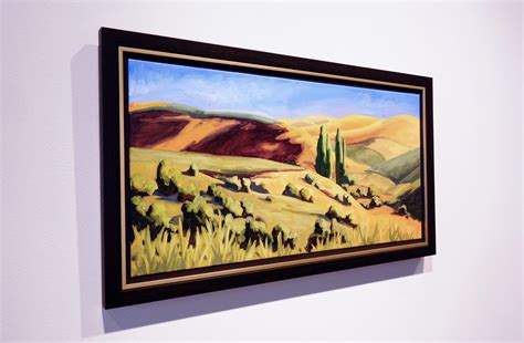 Emily Wood - Skyrocket Hills, Evening, 2018, oil on canvas, 12 x 24 in ...