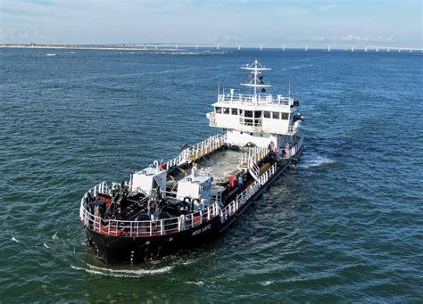 Public-Private Partnership Dredge Miss Katie Christened - The Waterways Journal