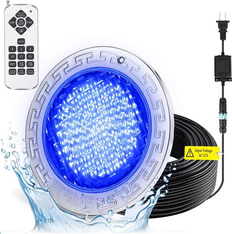 Amazon.com: Hanchen 12v Inground Pool Light 10in Led Swimming Pool ...