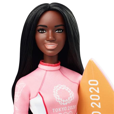 Barbie Olympic Games Tokyo 2020 Surfer Doll with Surf Uniform, Tokyo ...