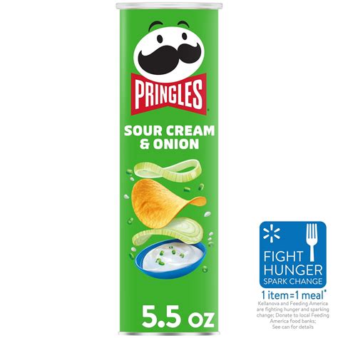 Unleash the Flavor: Pringles Sour Cream & Onion Canister - Walmart.com