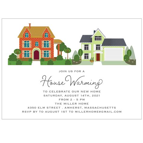 Little Neighborhood Homes House Warming Party Invitation – Idea Chíc