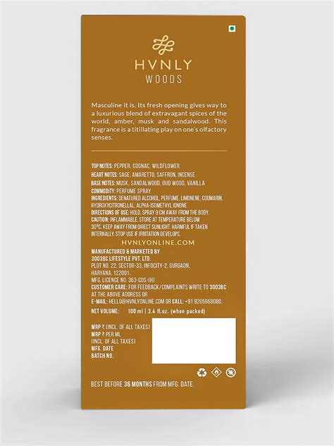 Buy Woods Perfume for Men Online | Eau de Parfum (EDP) - HVNLY