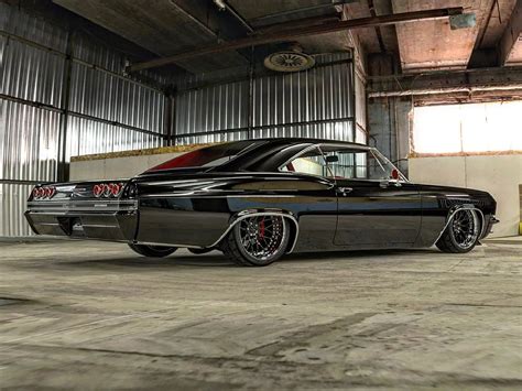 Digital ‘65 Chevy Impala Feels All-Black Slammed, but Also Just a Tad so Crimson - autoevolution