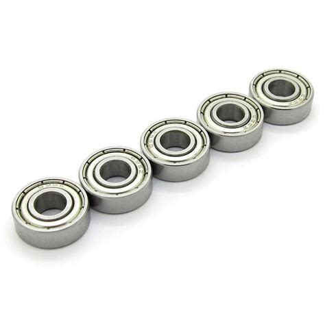 6x15x5 mm Skateboard Bearings Steel Miniature Deep Groove Ball Bearing ...