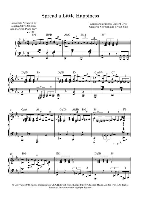 Spread A Little Happiness (arr. Martyn Clive Johnson (aka Martycli ...