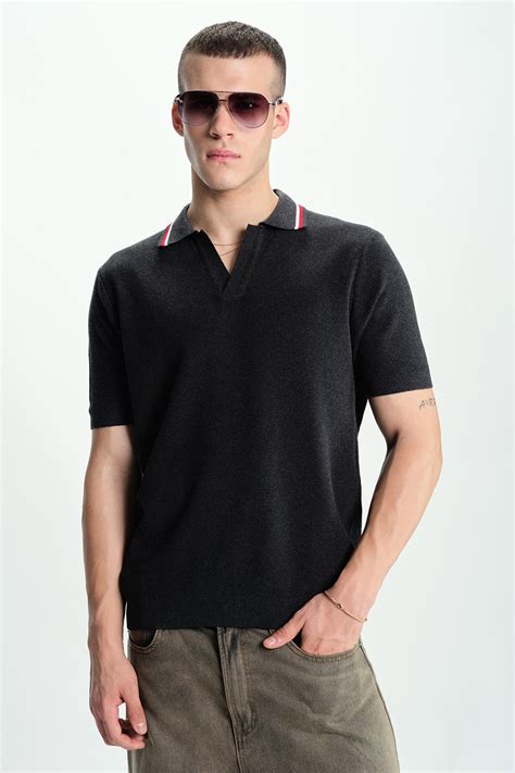 Buy Blackout Knit Polo for Men Online at Rs.1,499.00 | Bonkers Corner
