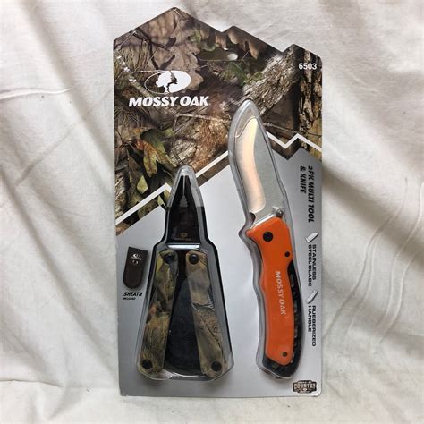 2 Pack Multi Tool and Knife Mossy Oak New In Package Hunting Survival ...
