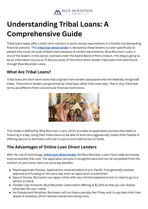 PPT - Understanding Tribal Loans A Comprehensive Guide PowerPoint ...