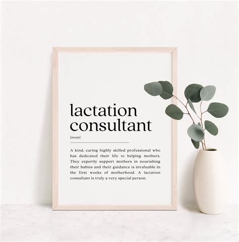 Lactation Consultant Definition Print: Thank You Gift (digital Download) - Etsy