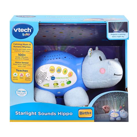 VTech Baby Starlight Sounds Hippo Blue – Toyworld Australia