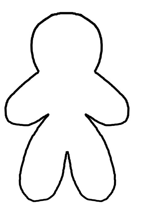 Gingerbread Man Template Free Stock Photo - Public Domain Pictures