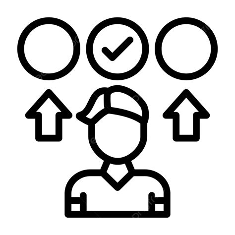 Decision Making Line Icon Vector, Decision Making Icon, Arrow, Decision ...