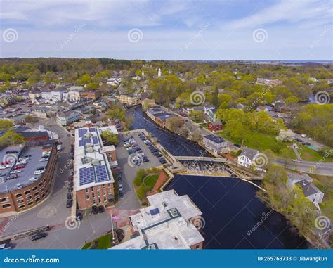 Ipswich Aerial View, Massachusetts, USA Stock Image - Image of house ...