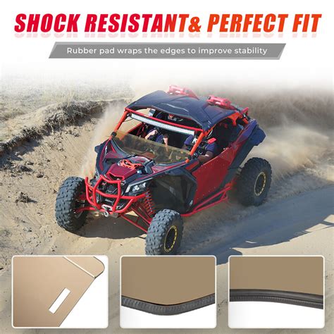 Buy 1/4 Inch Half Front Windshield Dark Tint For Can Am Maverick X3 ...