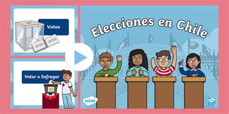 PPT Vocabulario Imágenes Elecciones en Chile (teacher made)