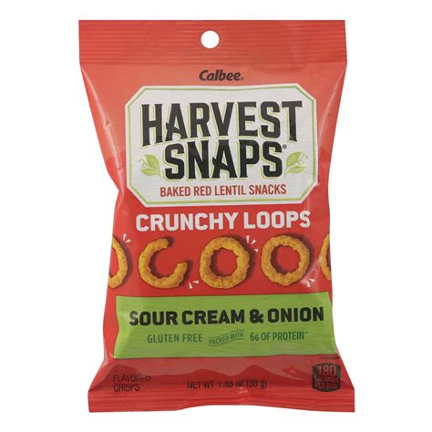 Harvest Snaps Crunchy Loops - Sour Cream & Onion - Shop Chips at H-E-B