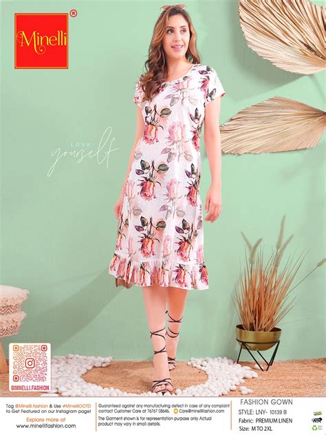 Off white-Colored Printed Fashion Gown – MINELLI FASHION