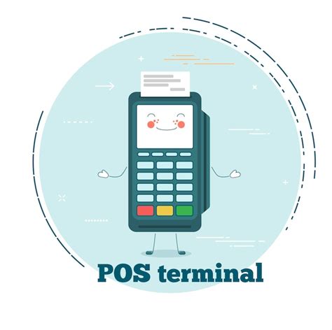 Premium Vector | Pos terminal concept in line art style