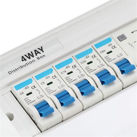 AYNEFY 4 Way Consumer Unit Circuit Breaker Panel, | Ubuy India