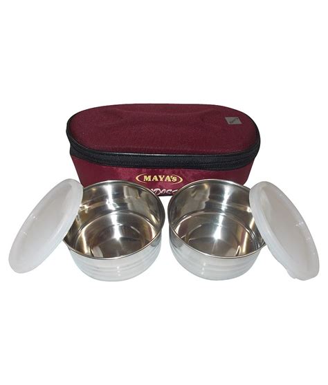Maya's Modish Deluxe 2 in 1, Mahroon with 2 Steel Containers : Amazon ...