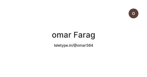 omar Farag — Teletype