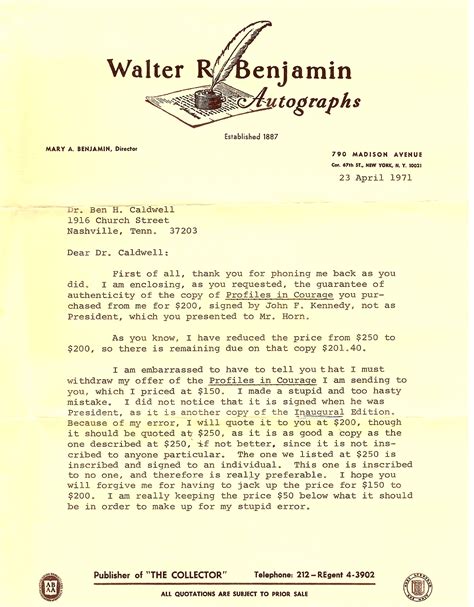 Lot 1088: John F. Kennedy book, Profiles in Courage, Signed | Case Auctions