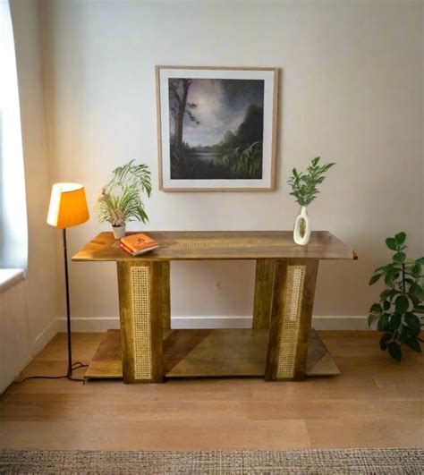 Jaspreet’s Rattan Console – The Crafture
