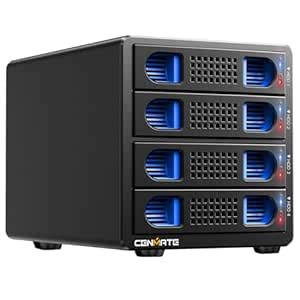 CENMATE - 4 Bay Hard Drive RAID Enclosure for 2.5/3.5" SATA HDD/SSD ...