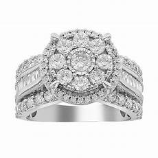 Engagement Rings Jcp by Womens 2 Ct T W Multi Shape White 10k Gold Engagement Rings Jcp