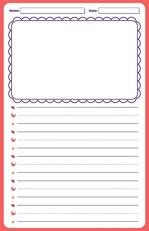 Image result for First Grade Writing Paper Printable