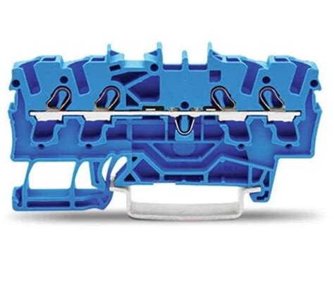 2002-1404 WAGO | WAGO 2002-1404 Feed Through Terminal Block Blue, 2.5 ...